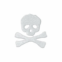 Pirate Skull and Crossbones Embroidered Shirt