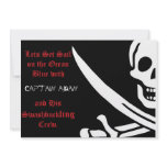Pirate Skull and crossbones invitaion Invite