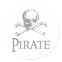 Pirate Skull and Crossbones stickers
