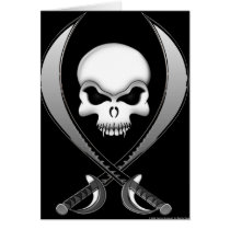 Pirate Skull Greeting Cards