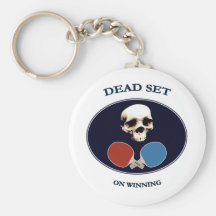 Pirate Skull Dead Ping Pong Keychains