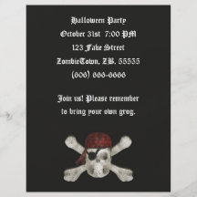 Pirate Skull - Halloween Flyer