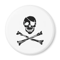 Pirate Skull Magnets