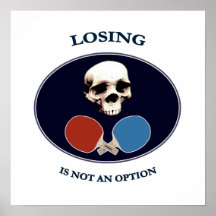 Pirate Skull Option Ping Pong Print