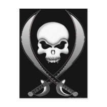 Pirate Skull Post Cards