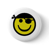 Pirate Smiley Buttons