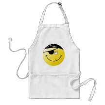 Pirate Smiley Face Apron