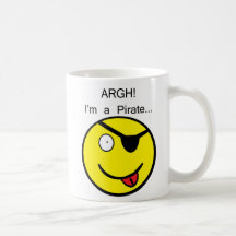 Pirate Smiley Mug