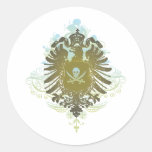 Pirate Symbol Round Stickers
