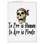Pirate T-shirts and Gifts. Greeting Cards