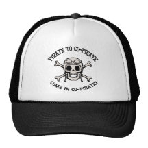 Pirate to Co-Pirate Trucker Hats