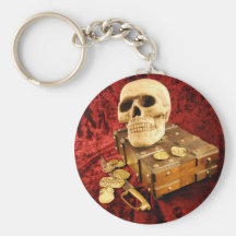 Pirate treasure key chain