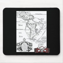 Pirate Treasure Map Mousepad