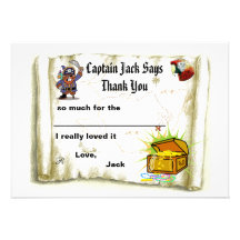 Pirate treasure map party invitation card