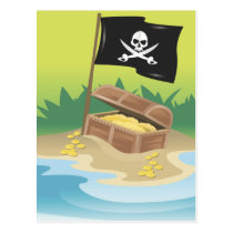 Pirate Treasure postcards