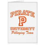 Pirate University Greeting Card