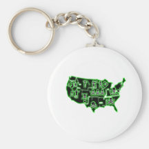 PIRATE USA 2 KEY CHAIN