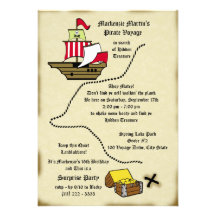 Pirate Voyage Personalized Announcement