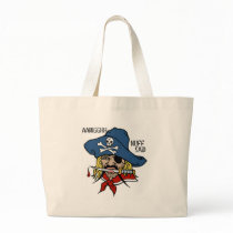 PIRATE WITH DAGGER...ARGH NUFF SAID TATTOO PRINT BAG