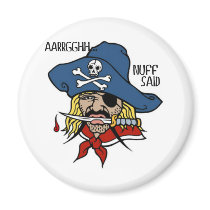 PIRATE WITH DAGGER...ARGH NUFF SAID TATTOO PRINT REFRIGERATOR MAGNET
