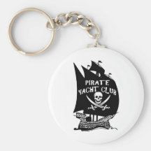 Pirate Yacht Club Key Chains