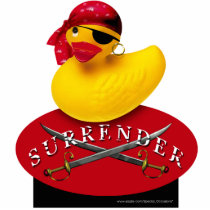 Pirate Yellow Rubber Ducky Sculpture