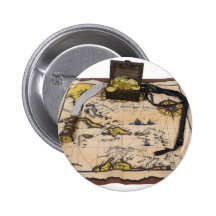 PirateMapTreasure050110 Pinback Button