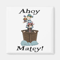 Pirates Ahoy Matey magnets