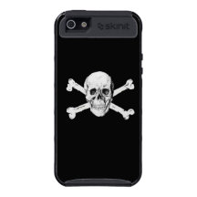 Pirates Black Skull and Crossbones Cover For iPhone 5