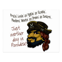 Pirates ! carte postale