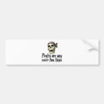 Pirates cooler than Ninjas Bumper Stickers