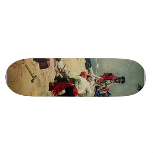 Pirates Fight Over Treasure Skate Board Decks