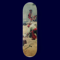 Pirates Fight Over Treasure skateboards