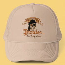 Pirates go anywhere hats