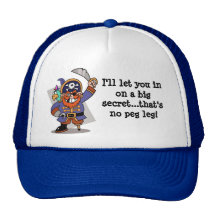 Pirate's Pegleg Surprise Mesh Hats
