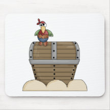 Pirates · Treasure Chest & Parrot Mouse Pads