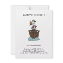 Pirates · Two Pirates in a Boat Personalized Invite