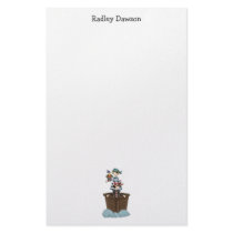Pirates · Two Pirates in a Boat Personalized Stationery