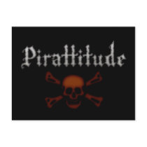 Pirattitude Blood Jolly Roger Postcards