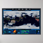 Pirawk Planet Atlas Poster