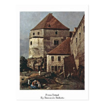 Pirna Detail By Bernardo Bellotto Post Card