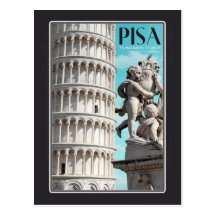 Pisa - The Leaning Tower Post Card