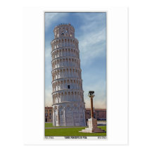 Pisa - The Leaning Tower Postcards