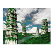 Pisa Tower Postcard Postal