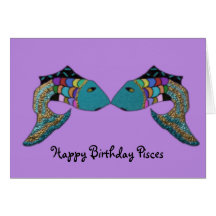 Pisces birthday card