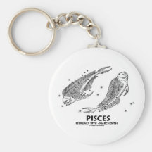 Pisces (February 19th - March 20th) Key Chains