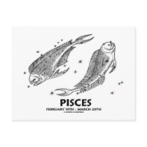 Pisces (February 19th - March 20th) Postcard