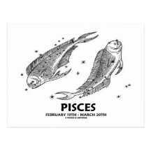 Pisces (February 19th - March 20th) Postcard