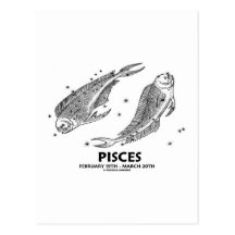 Pisces (February 19th - March 20th) Postcards