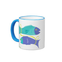 Pisces Fish Zodiac-Colourful Coffee Mugs